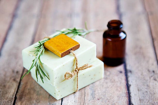 natural rosemary soap bars